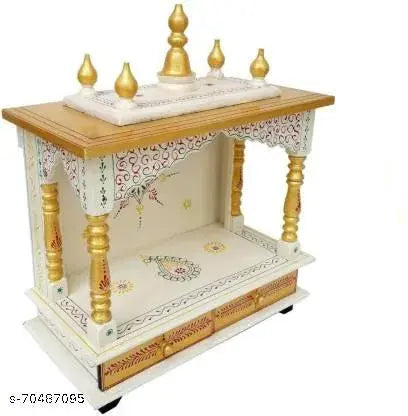 Wooden Painted temple for home/pooja mandir