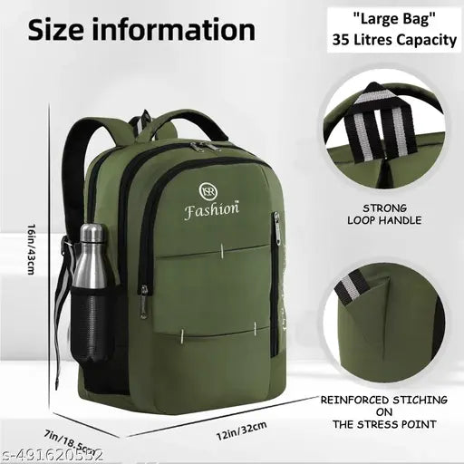 Large 35 L Casual Waterproof Laptop Bag/Backpack for Men Women Boys Girls/Office School College Teens & Students