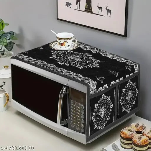 Castle Decor Microwave Cover\Appliance Cover\Oven Cover - Black
