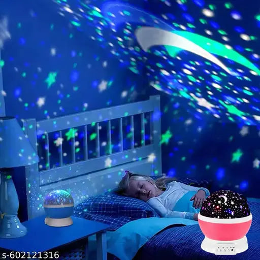 craveon star projector night light for kids galaxy lamp with moon and star projection 360 degree rotating color changing led night light usb and battery powered nursery lamp bedroom decoration sleep aid for babies toddlers children and adults