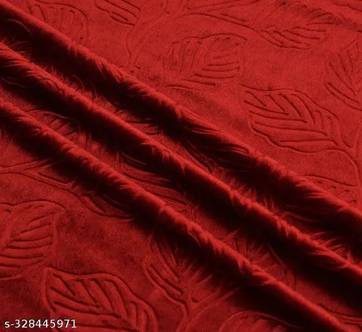 WISK N TWISK PRESENT LEAF VELVET CURTAINS SET OF 1