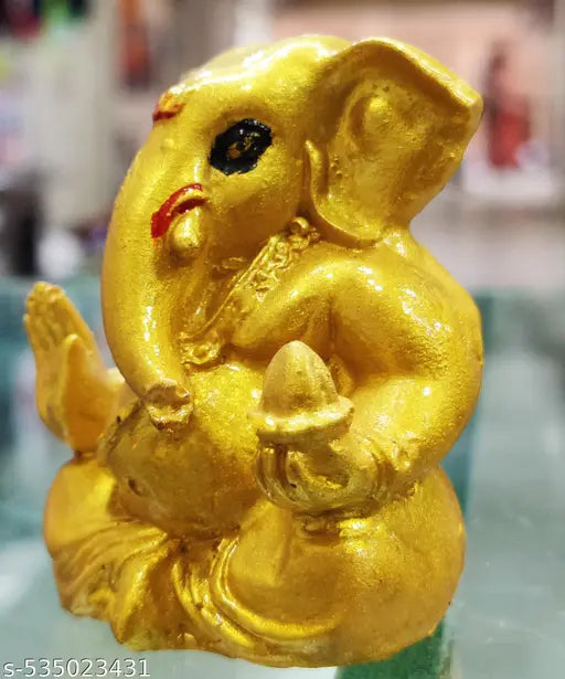 Ganesha Idol Golden col|Car dashboard, Return gifts, Diwali gifts, Ganesh chaturthi, Baby shower, house warming, Home decor, Festivals