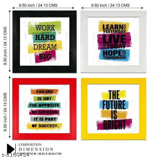 Attractive Synthetic Framed Poster