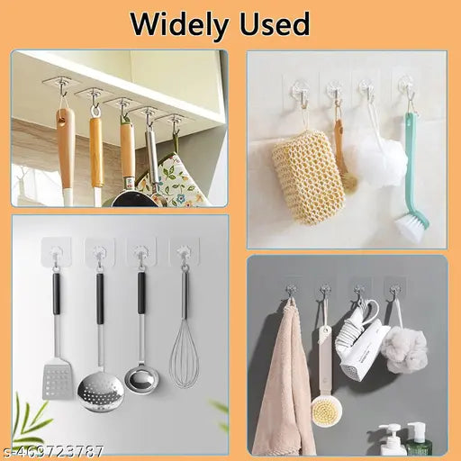 Stysol Strong capacity self adhesive wall hooks 10 pac