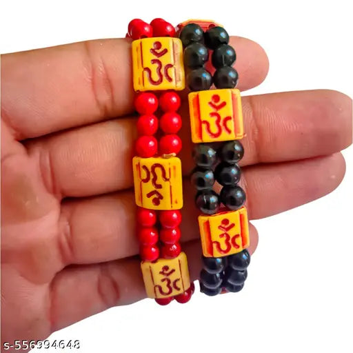 Bracelat for Man and Woman with Om logo Spirituak Bracelet (Pack of 2)