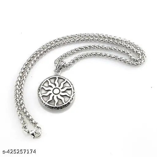 Men Chain | Powerful Sun Pendant Chain For Men | Boy Locket | Locket For Boys | Chain Locket For Him | Fashion Locket | Locket For Men