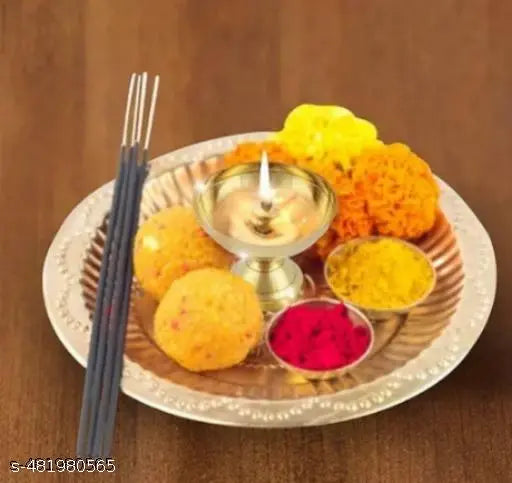 Homown Decor Traditional Brass Diya | Pooja Oil Lamp Puja Room Brass Diya for Puja Akhand Jyot Diya for Pooja || Heavy Base Aarti Diya || Deepak for Puja Diwali Gift Item Set of 2