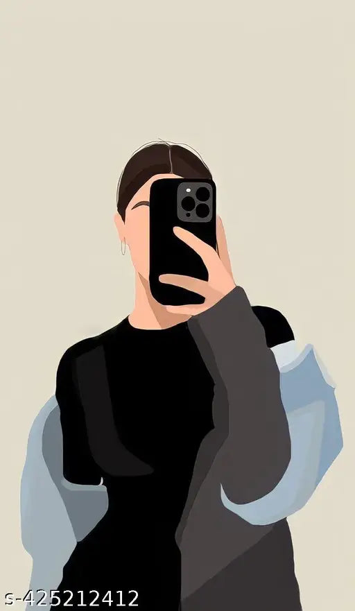 Boho poster cards for women wall decor combo of 16 size A6