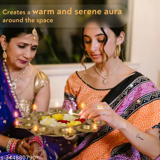 Classyo Urli Bowl for Home Decor, Decorative Bowl for Diwali, Urli for Flower Decoration, Gold, 12 inch