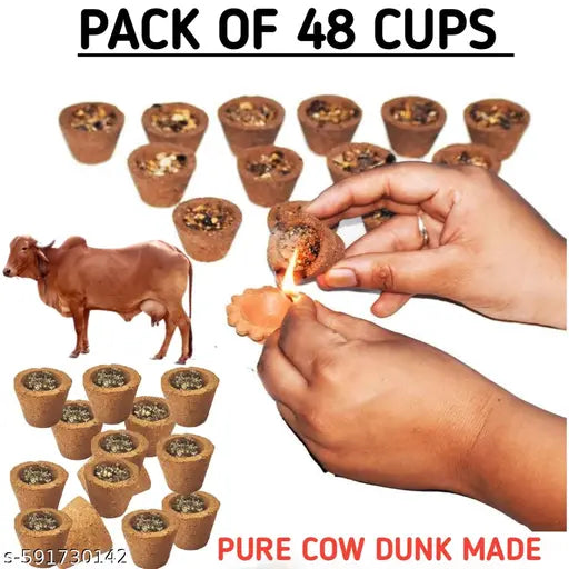 sambarani cups pack of 48 guggul dhuni lobhan doop with pure cow dunk sambrani cup for pooja dhup samagri