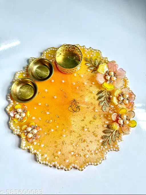 Pooja thali tilak thali aarti thali