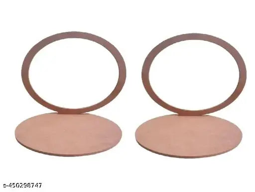 MDF Haldi Mehndi Engagement Ring Platter Set of 2 - DIY 3mm Thick Decorative Platters for Weddings, Festivals, and Special Occasions