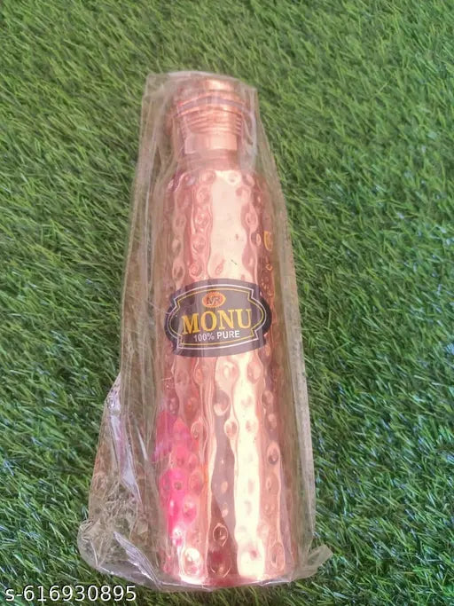 Copper bottle with Dimond cut design