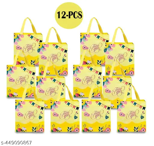 12pcs Return Gift Bags for Kids Birthday Party, Thankyou Gift Bags, 12pcs Birthday Return Gifts Party Favor Return Gift Navratri Gift Bags for Kanya Thankyou Gift Bags for parties festivals