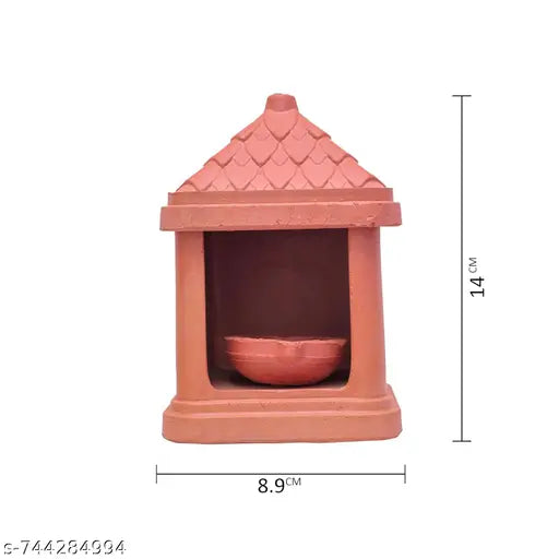 Handcrafted Terracotta Akhand Narkel Diya Traditional Mitti Diya for Pooja, Tulsi Decor, Diwali & Festive Lighting | Eco-Friendly Home Décor | Ideal for Puja Ghar