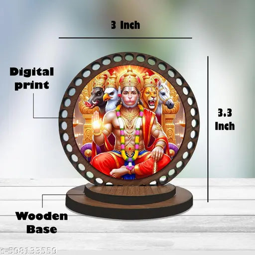 AR Creative Panchmukhi Hanuman Ji Car Dashboard Idol, God Statue, Decorative Showpiece For Car And Office Table, Study Table, Etc (design 8)