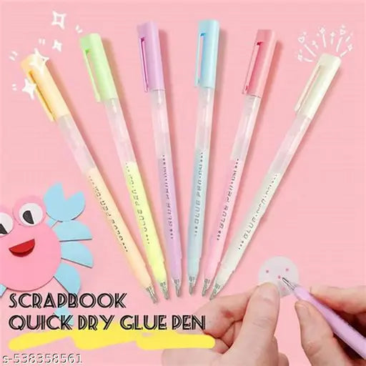 Pack of 4 MultiPurpose Glue Pen Stick | Decoration, Craft, Scrapbook Non Toxic Glue Pen
