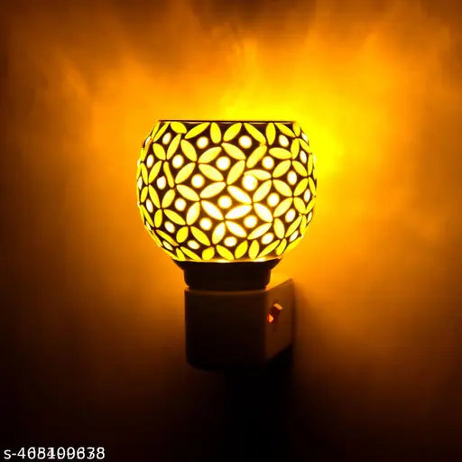 Lytron KAPOORDANI WITH NIGHT LIGHTS , Ceramic LED kapoordani 2 in 1 night lamp burner Kapoor dhani , Wooden LED KAPURDANI , Aroma Diffuser Camphor Burner
