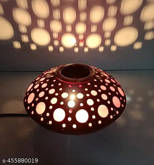 Decorative Electric Moroccan Style,Aroma' Oil Burner (Diffuser) for Home Fragrance with 10ml Aroma' Oil Red_