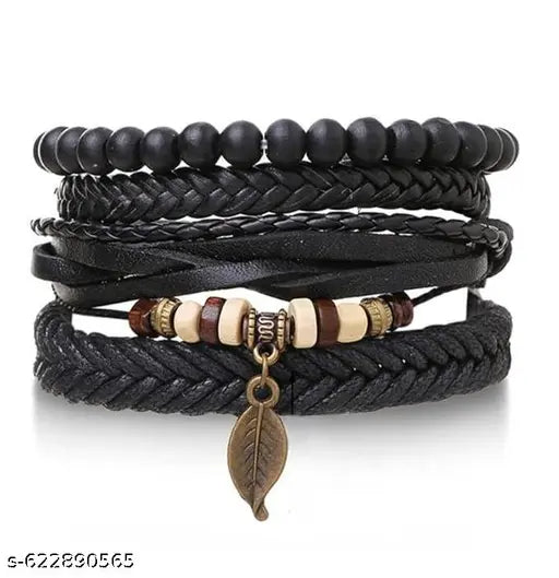 black leather bracelet | men leather bracelet | bands for men | bracelets for boys | leather bracelet for men | leather bracelet | fashion bracelet | boys bracelet