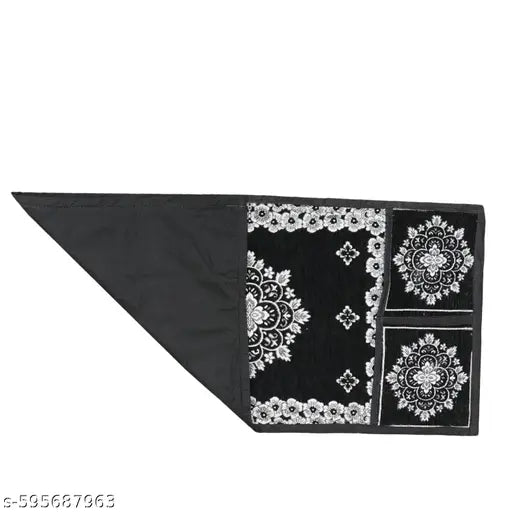 Shivam Creation's Microwave Oven Cover With 4 Utility Pockets for upto 30L (Black)