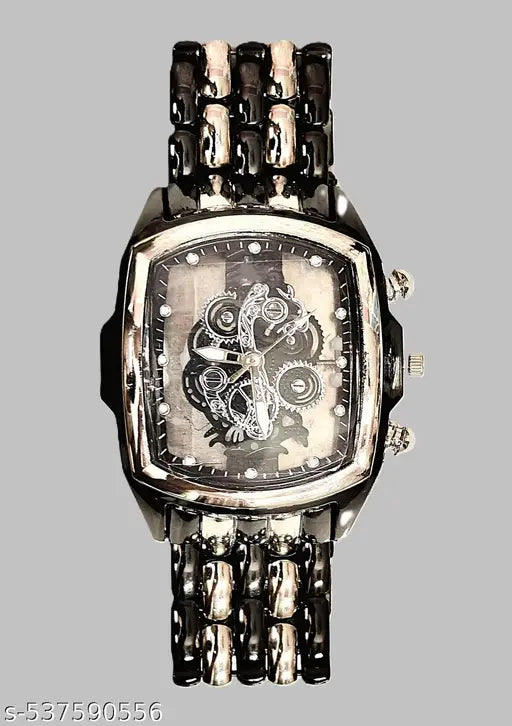 new classic vintage premium formals wedding stylish designer royal luxury gold silver mens watch