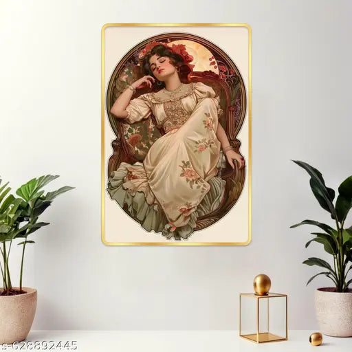 Indianara Modern Art Painting With Frame 18 Inches X 12 Inches (MA39LGP)