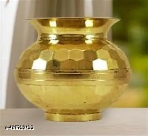 Brass Pooja Lota for Home Temple | Traditional Hindu Pooja Kalash | Brass Water Pot