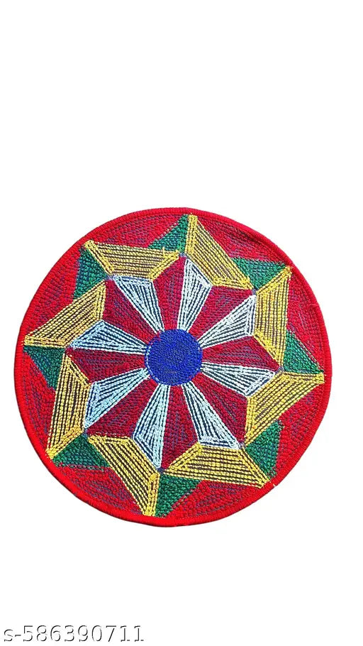 Rylie Microfiber Rangoli Mat Pack Of 1 ( 60 × 60 cm )  In Different Design And Colorful.