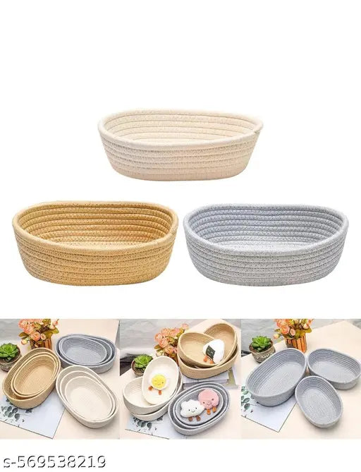 Multi Purpose Storage Basket 11×10×9 Gray