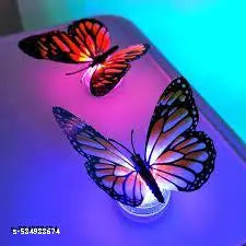 Self Adhesive Butterfly Led Night 3D Sticker (Pack of 5)