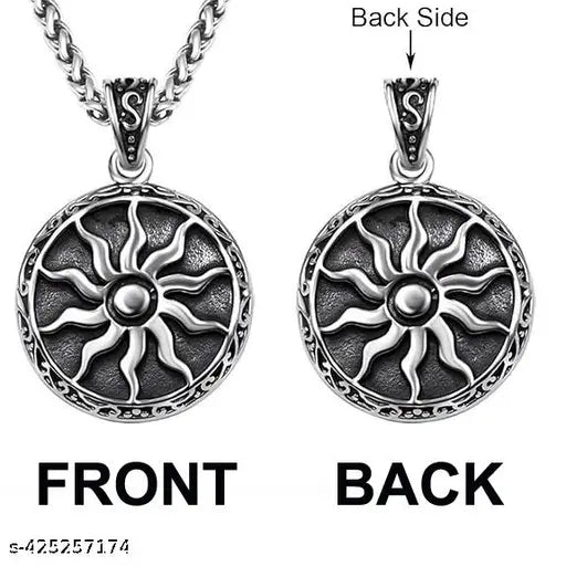 Men Chain | Powerful Sun Pendant Chain For Men | Boy Locket | Locket For Boys | Chain Locket For Him | Fashion Locket | Locket For Men