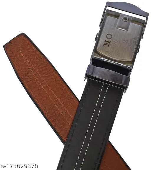 Men's Causal & Formal Synthetic Belt & Wallet Combo