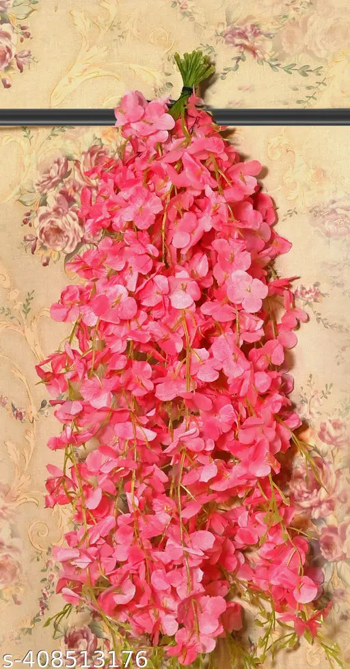 Set of 2 Artificial Hanging Flower With hook for door and Room decoration Office Decoration