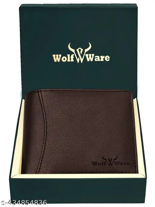 WOLFWARE RFID Protected 100% Genuine Leather Gift Hamper For Men | Leather Wallet For Men's | Wallets Branded | Wallets For Men (Carb-brown) ,Leather wallet combo for men, Leather Wallet for Men