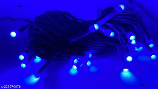 Itsapna 10 m 36 led Pack of 1 Blue Dhoom Led Rice Light for Decoration String and Series Light for Diwali Christmas Indoor Outdoor Decoration Bedroom Wedding, Birthday Party Patio