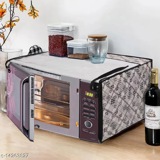 Glassiano Microwave Oven Cover With Adjustable Front Zipper, CA13 - C (19.5x17x11.5 Inch)