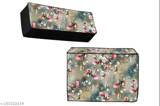 New Premium Split AC Cover for 1.5 Ton | Indoor (40x10x13 in) + Outdoor (35x15x12 in) | Waterproof & Dustproof | Printed Design