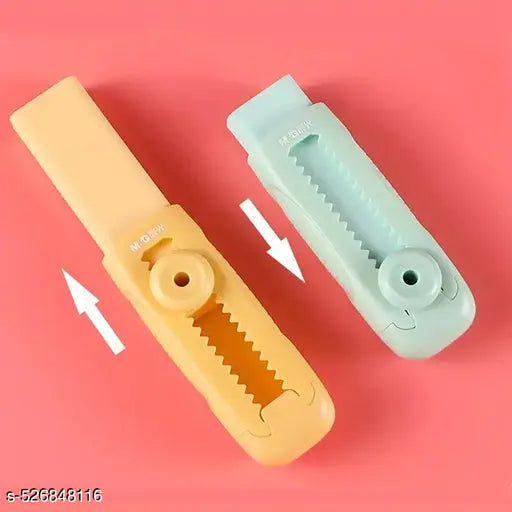 New 4 Pcs Retractable Creative Eraser, No Chips, No Traces, Push Lock Pencil Eraser, Suitable For Drawing And Painting Student Stationery