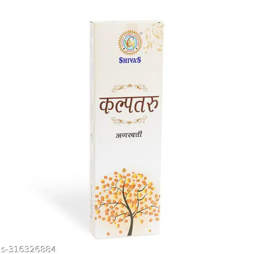 SHIVA Organic Agarbattis Sticks Tathastu 125GM and Kalptaru 35GM Flavor for Pooja , Hawan , Therapy , Meditation | Charcoal Free Agarbatti | 160GM Incense Sticks , Pack of 2