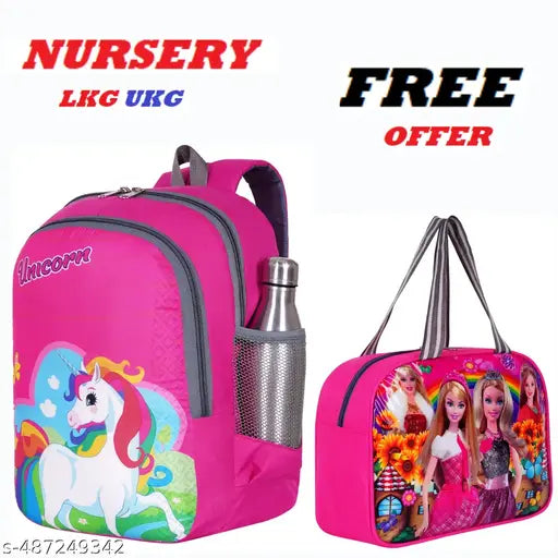 Unicorn 25-L 40cm Kids School Bag For nursery Lkg ukg class Boys/Girls Lightweight Waterproof School Bag