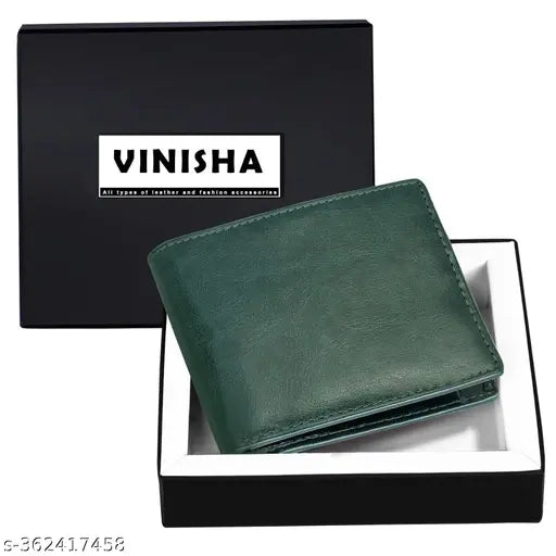 Leather Purse For Man Gents Wallet Green
