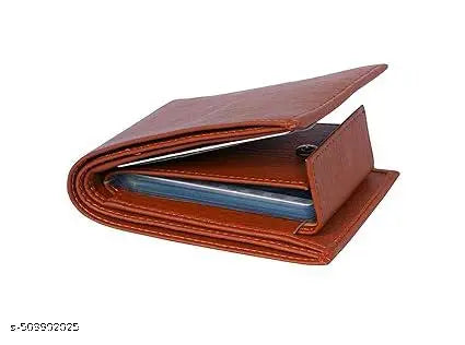 Brown leather belt+ wallet