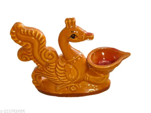 diyas & lanterns | swan diyas ceramic decor for home , office and pooja room