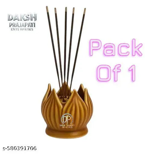 Lotus Design Agarbatti Stand – Spiritual & Elegant Aroma Holder (pack of 1)