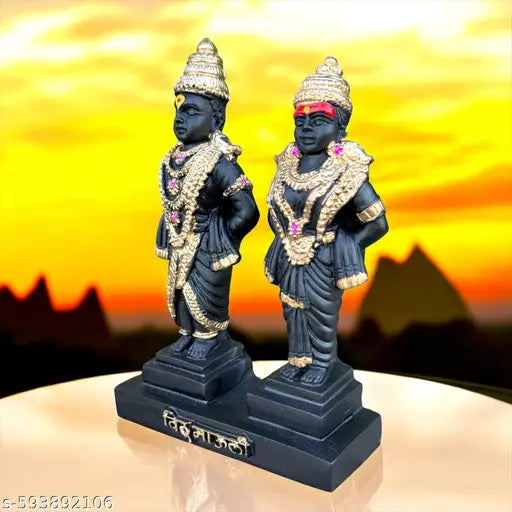 Vitthal Rukmini Statue,Vitthal Rukmani Stand,Idol of God Vitthal Rukmai,Statue for Home Decor,Gifting,Showpieces for Home.… Idols & Figurines