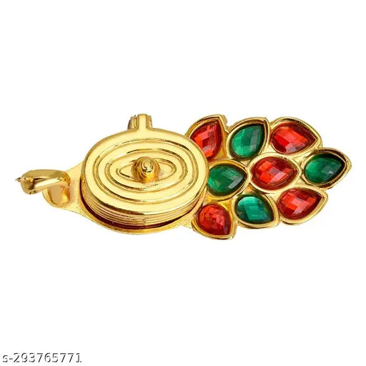 PAYSTORE Roli Chandan Peacock Kumkum Box, Pooja Haldi Kumkum Holder, Plate, Design Kumkum Box for Puja Ethnic Metal Holder,Engagement,Tilak Decorative Boxes