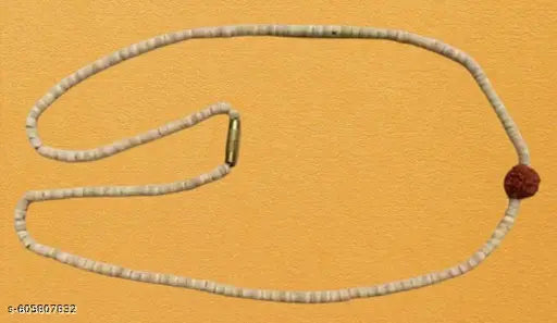 Tulsi Mala Combo Pack Of - 2 | Original Tulsi  Kanthi Mala with Rudraksha | Handmade Holy Wood Beads Chain for Men, Women & Kids | Brown Spiritual Tulasi Mala for Neck Wearing | Unisex Religious Beads Necklace for Puja, Meditation & Daily Wear