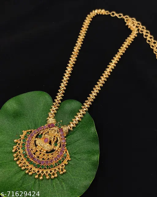 Lakshmi Gold Micro Plated Short Heartin Chain