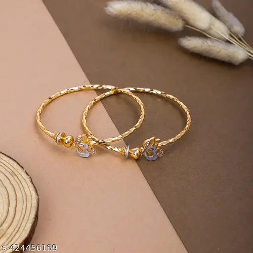 PRINCESS BEAUTIFUL GOLD PLATED ANTI TARNISHING BRACELET & BANGLES